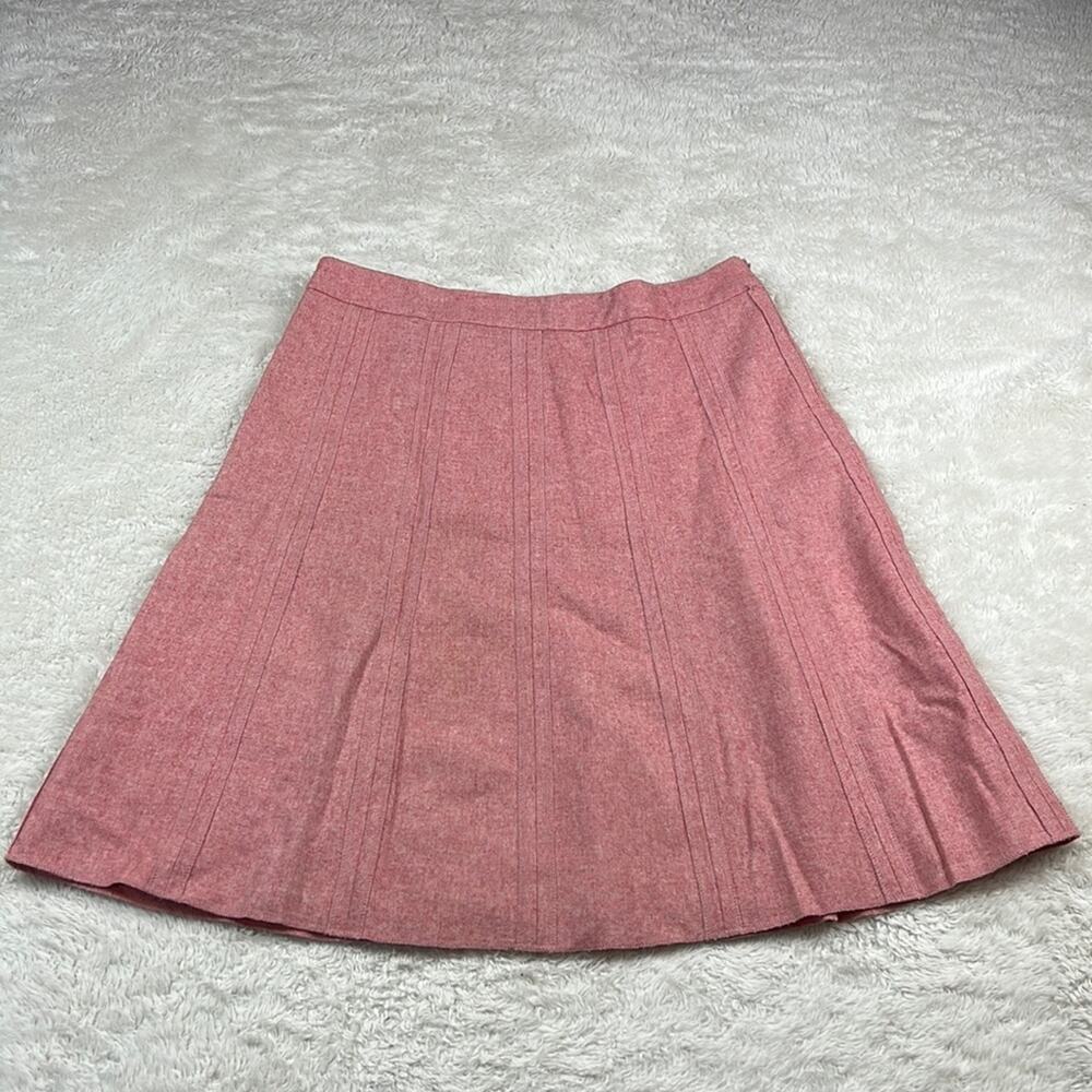 Merona pink carnation wool blend a line skirt, size 6